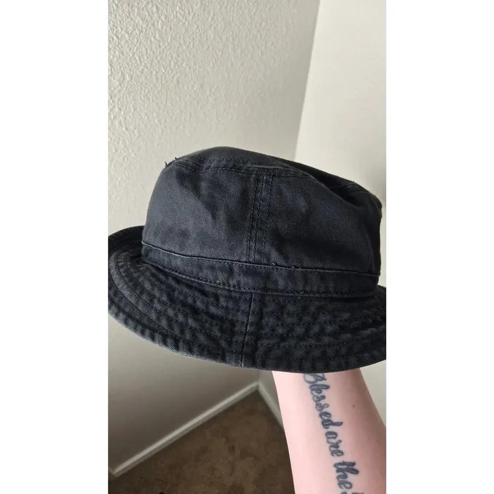ADIDAS Kids Bucket Hat Washed Black Size OS